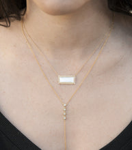 14KT Yellow Gold Diamond Hazel Lariat Necklace
