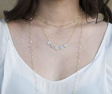 14KT Yellow Gold Precious Topaz 40" Necklace