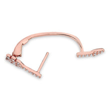 14KT Rose Gold Diamond Open Arrow Ear Cuff