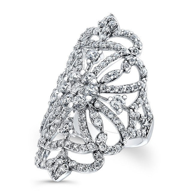 18KT White Gold Diamond Reine Ring