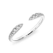 14KT White Gold Diamond Pierce Ring