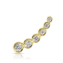 14KT Yellow Gold Diamond Mini Shooting Star Ear Cuff