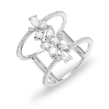 14KT White Gold Diamond Delice Ring