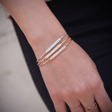14KT White Gold Diamond Crochet Latch Bracelet