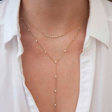 14KT Yellow Gold Diamond Lauren Lariat Necklace