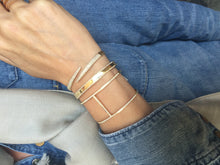 14KT White Gold Diamond Large H Cuff Bracelet