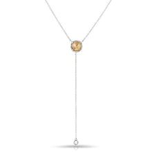 14KT White Gold Raw Diamond Flirt Lariat Necklace