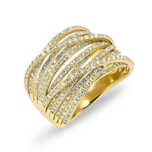 14KT Yellow Gold Diamond Wire Ring