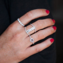 14KT Rose Gold Baguette Diamond H Ring