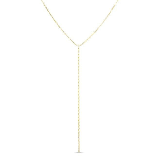 14KT Yellow Gold Diamond Leash Necklace