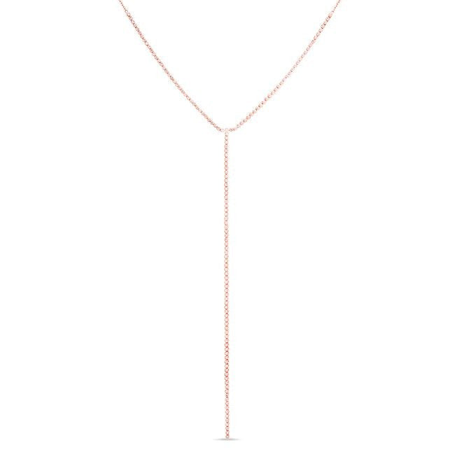 14KT Rose Gold Diamond Leash Necklace