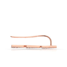 14KT Rose Gold Triple Triangle Ear Cuff