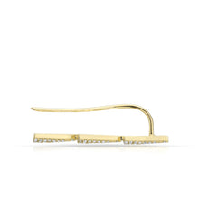 14KT Yellow Gold Triple Triangle Ear Cuff