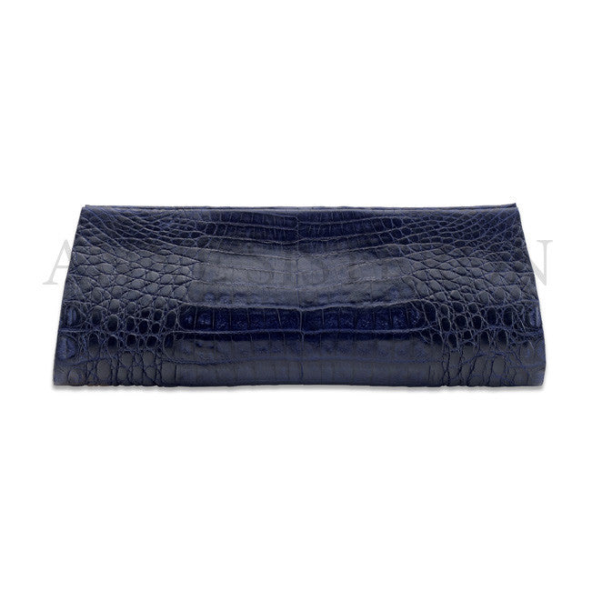 Crocodile AS Clutch - Deep Eggplant