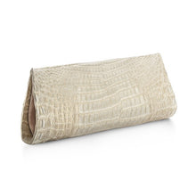 Crocodile AS Clutch - Winter White