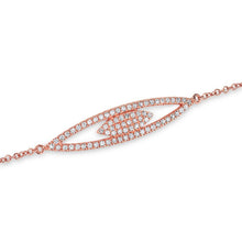 14KT Rose Open Double Marquis Diamond Bracelet