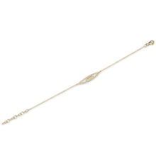 14KT Yellow Gold Open Double Marquis Diamond Bracelet