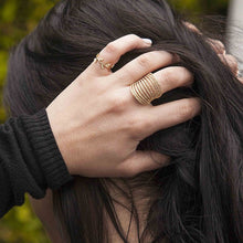 14KT Yellow Gold Diamond Arch Ring
