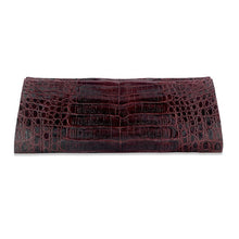 Crocodile AS Clutch - Burgundy