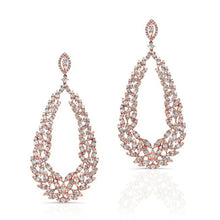 18KT Rose Gold Diamond Rome Wreath Earrings
