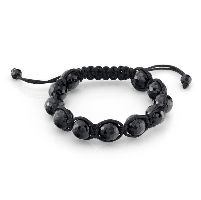 Black Onyx Macrame Bracelet