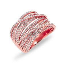 14KT Rose Gold Diamond Wire Ring