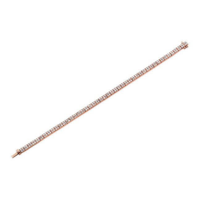 14KT Rose Gold Diamond Tennis Bracelet