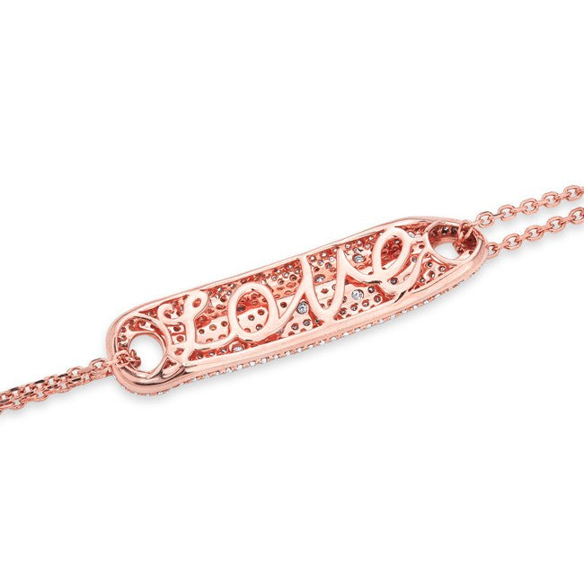 14KT Rose Gold Diamond Secret Love Bracelet