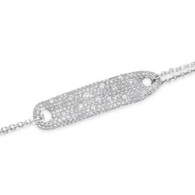 14KT White Gold Diamond Secret Love Bracelet