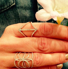 14KT Yellow Gold Diamond Butterfly Ring