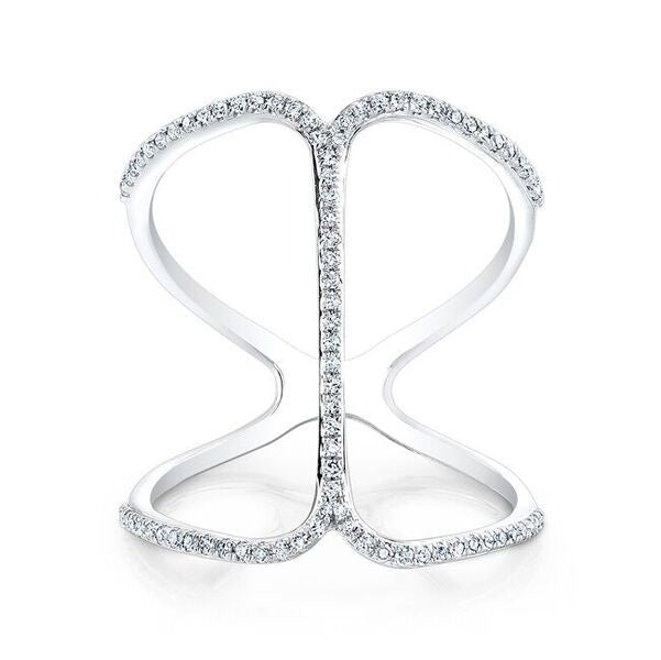 14KT White Gold Diamond Phantom Ring