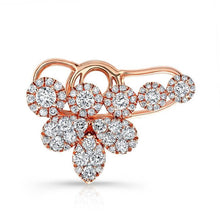 18KT Yellow Gold Diamond Carrie Ear Cuff