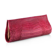 Crocodile AS Clutch - Fuchsia