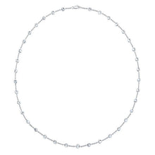 14KT White Gold Precious Topaz 40" Necklace