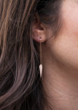 14KT Yellow Gold Diamond Spear Threader Earrings
