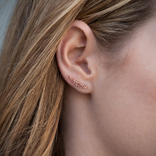 14KT Rose Gold Diamond Cluster Ear Cuff