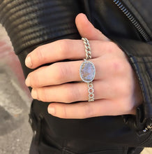 14KT Rose Gold Diamond Mini Lattice Ring