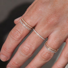 14KT Rose Gold Diamond Eternity Stacking Ring