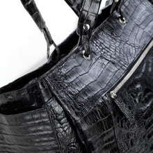 Crocodile Travel Bag - Black