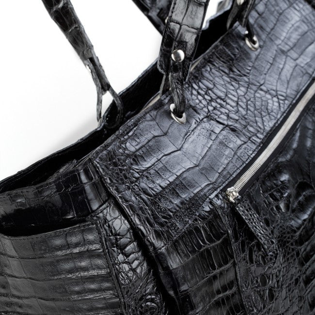 Crocodile Travel Bag - Black