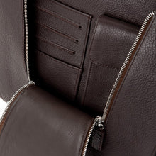 Crocodile & Leather Messenger Bag/Backpack - Brown Matte