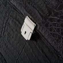 Crocodile Briefcase - Black Matte