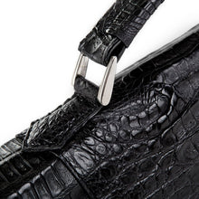 Crocodile Briefcase - Black Matte