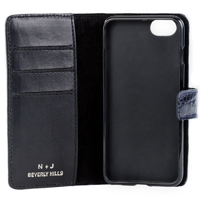 Crocodile iPhone 6+ Case - Navy Blue