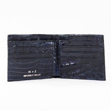 Crocodile Wallet - Navy Blue