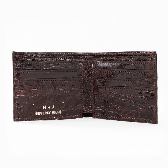 Crocodile Wallet - Brown