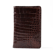 Crocodile Card Holder - Brown