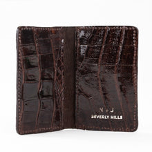 Crocodile Card Holder - Brown