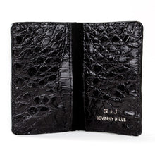 Crocodile Card Holder - Black
