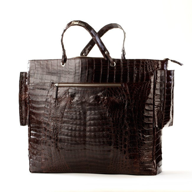 Crocodile Travel Bag - Brown